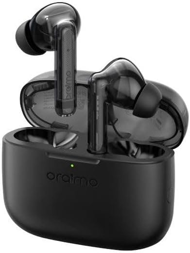 Oraimo OTW-330 FreePods Lite Havy Bass TWS Earphone with APP Control,IPX4 Bluetooth 5.3, 40h Play Time, Anifast Fast Charging, Pure Bass Performance- Black + 12 Months Local Warranty
